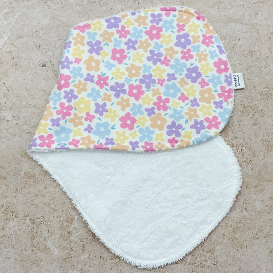 Soft Flowery Burp Cloths
