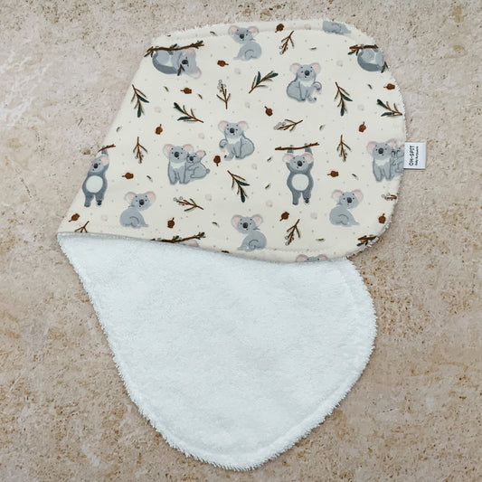 Soft Koala Cuddles Burp Cloths