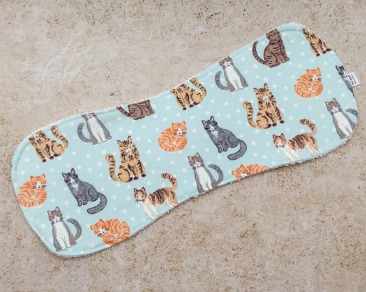 Soft Kitten Purrs Burp Cloths