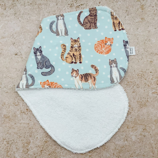 Soft Kitten Purrs Burp Cloths