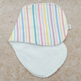 Load image into Gallery viewer, Soft Pastel Rainbow Stripes Burp Cloths
