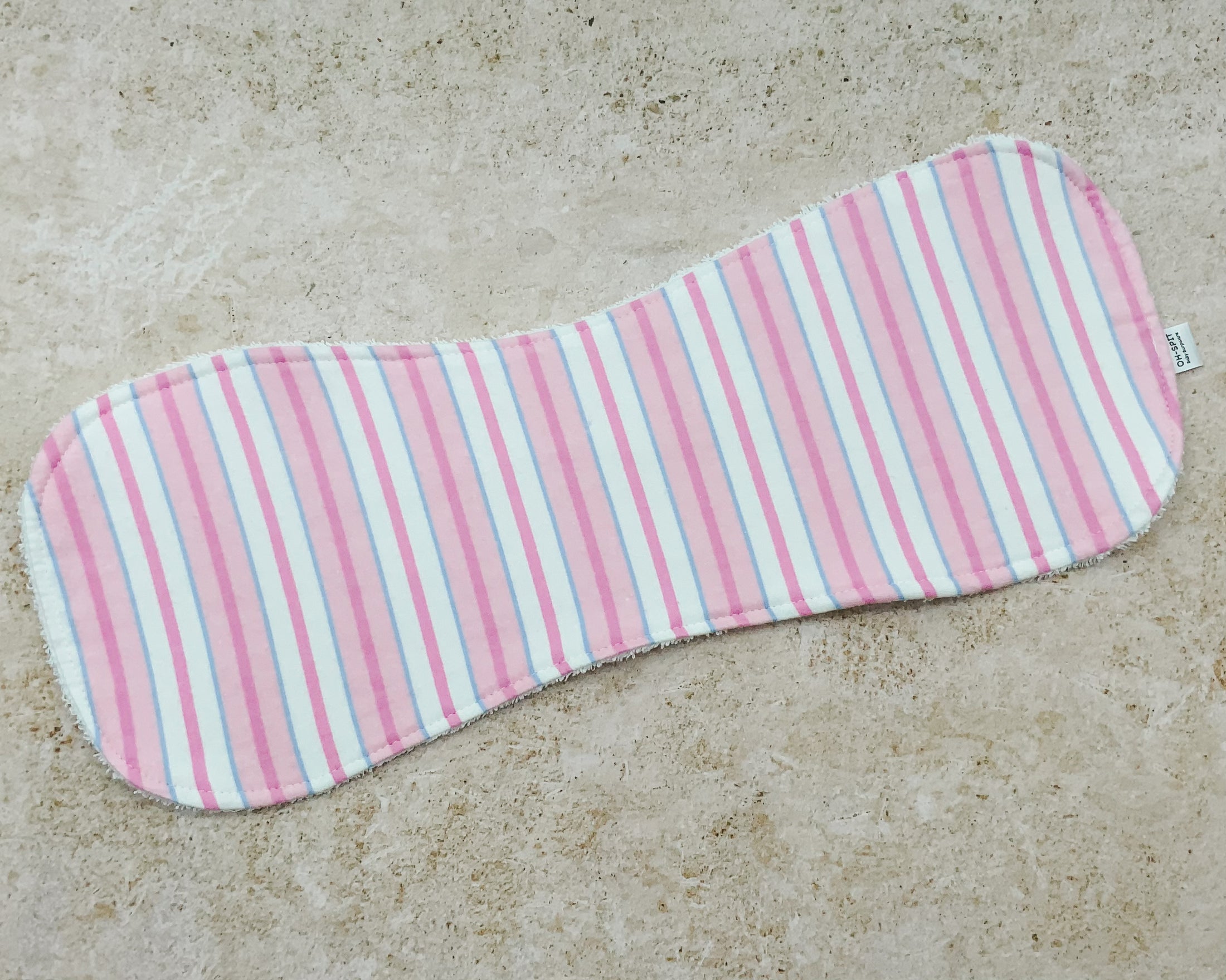 Soft Pink Stripes Burp Cloths