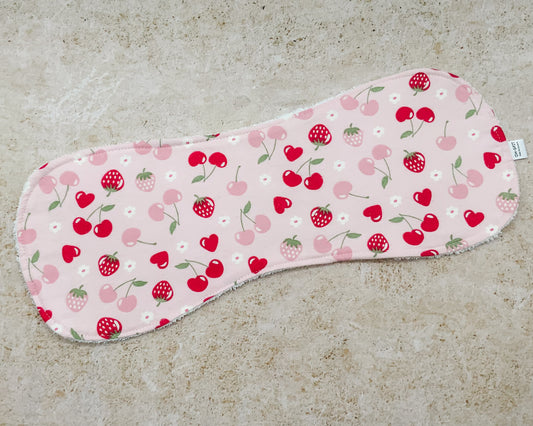 Soft Berry Pop Burp Cloths