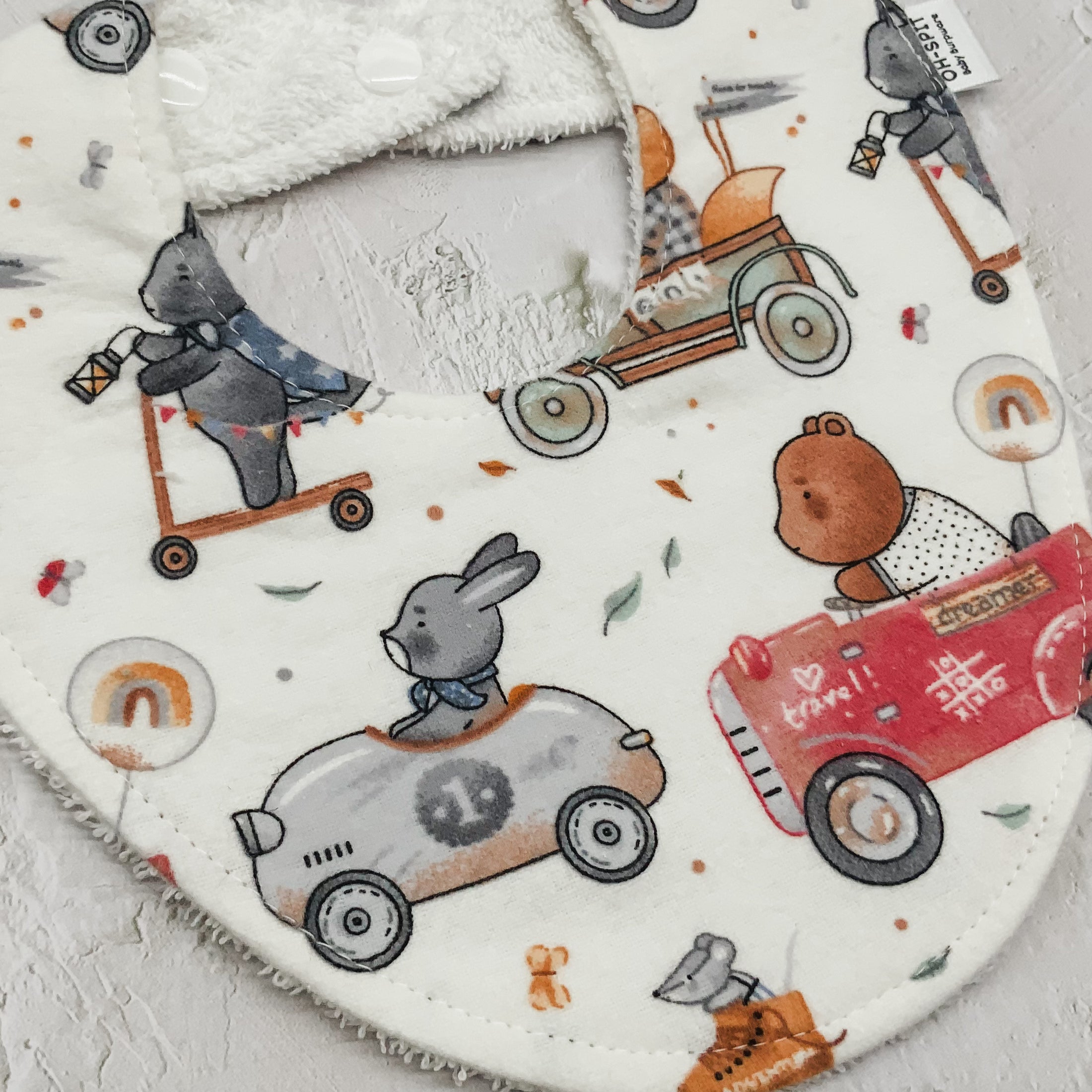 Soft Beep Beep Signature Bib