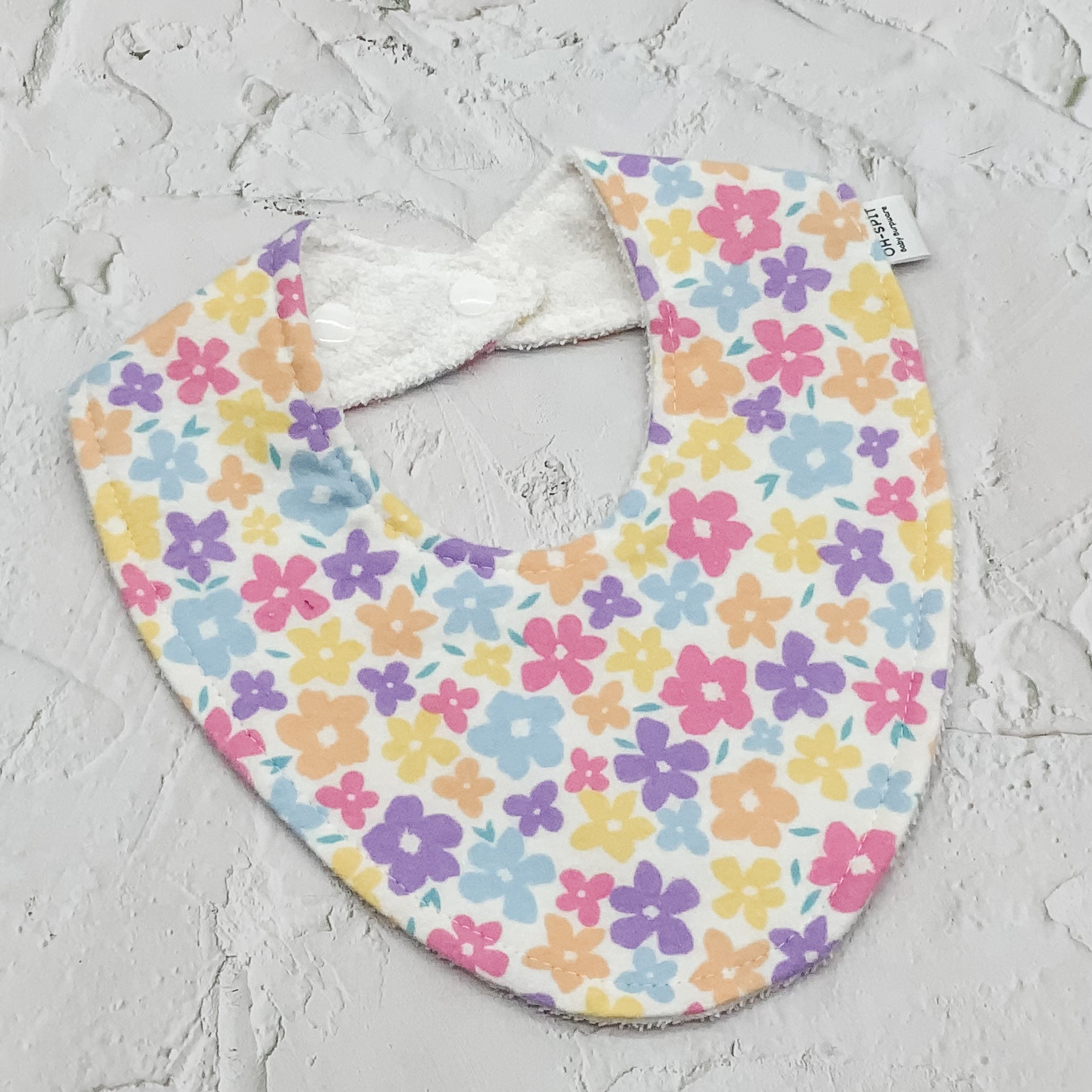 Soft Flowery Signature Bib