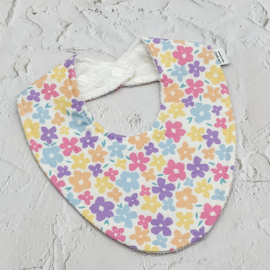 Soft Flowery Signature Bib