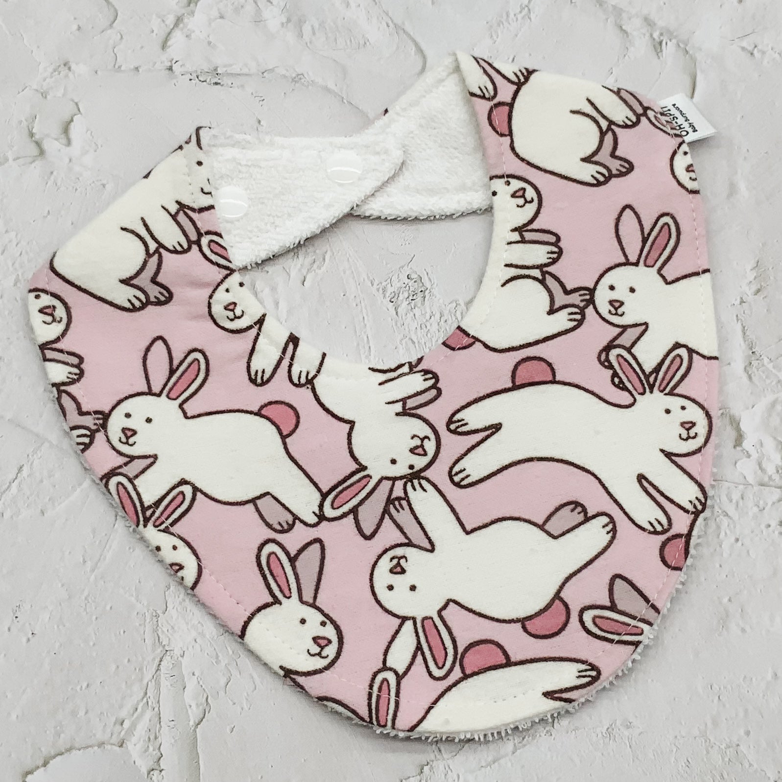 Soft Bouncing Bunnies Signature Bib