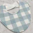 Load image into Gallery viewer, Sky Blue Gingham Signature Bib
