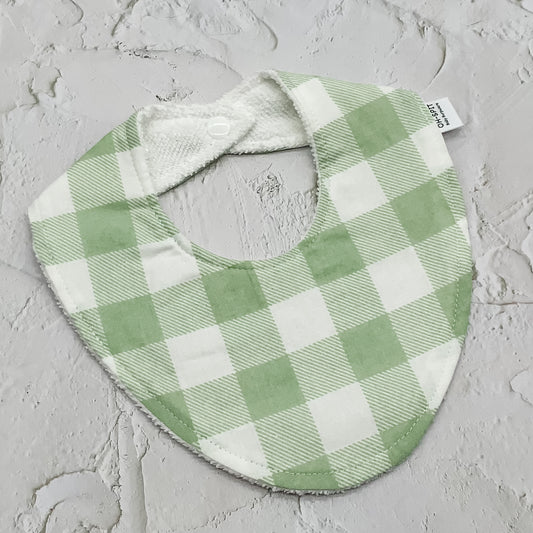 Peppermint Green Gingham Signature Bib