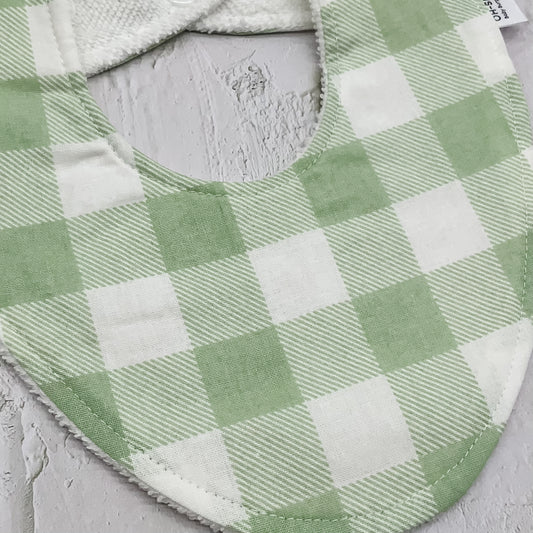 Peppermint Green Gingham Signature Bib