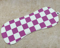 Load image into Gallery viewer, Paddy Purple Checkerboard Burp Cloths
