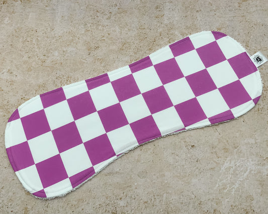 Paddy Purple Checkerboard Burp Cloths