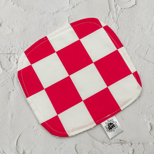 Washcloth - Creaming Soda Pink Checkerboard