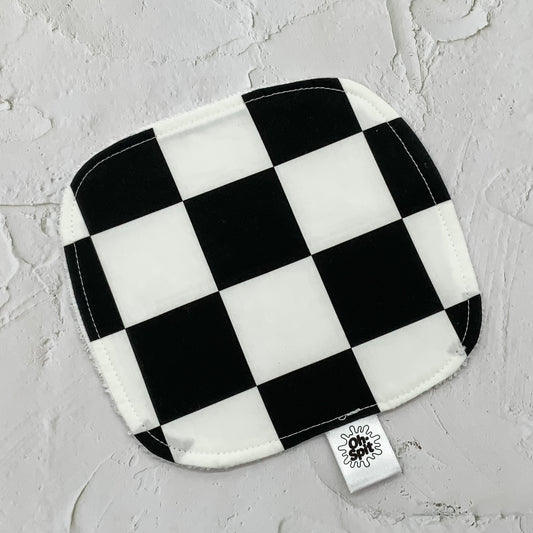 Washcloth - Ibis Black Checkerboard
