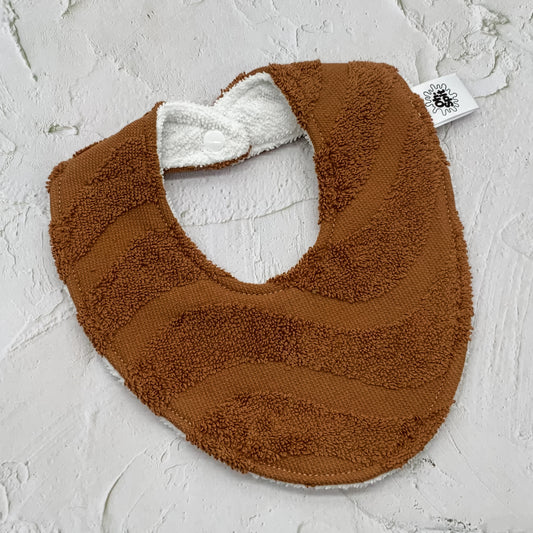 Caramel Waves Beach Towel Bib