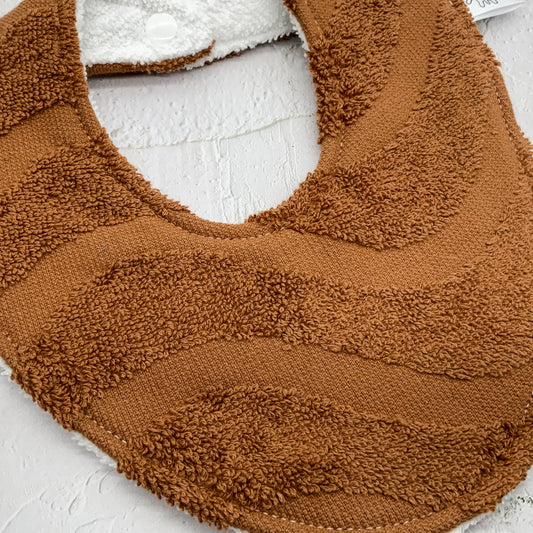 Caramel Waves Beach Towel Bib