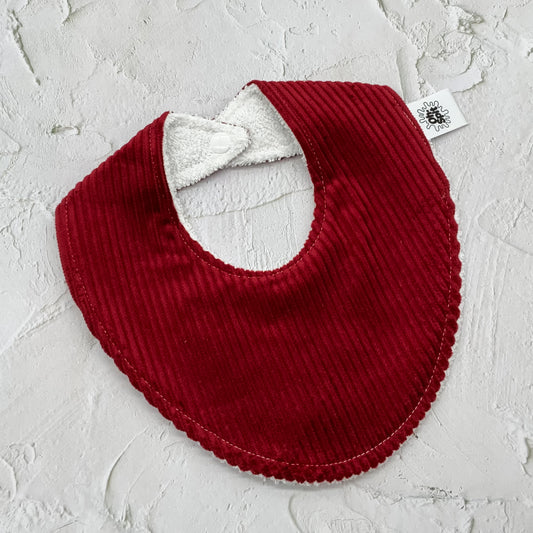 Royal Red Corduroy Signature Bib