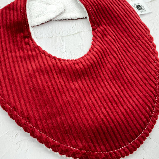 Royal Red Corduroy Signature Bib