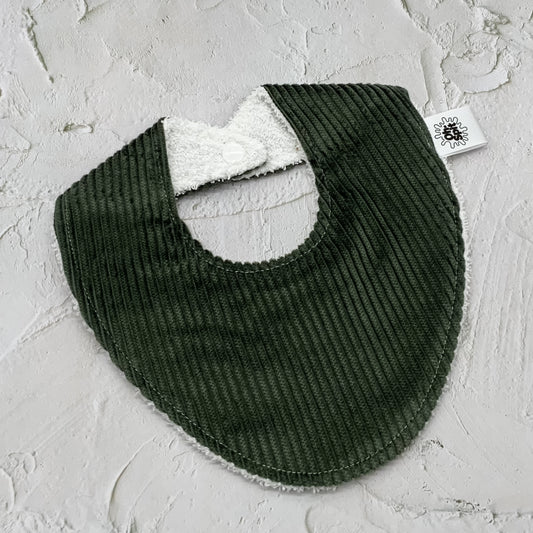 Forest Green Corduroy Signature Bib