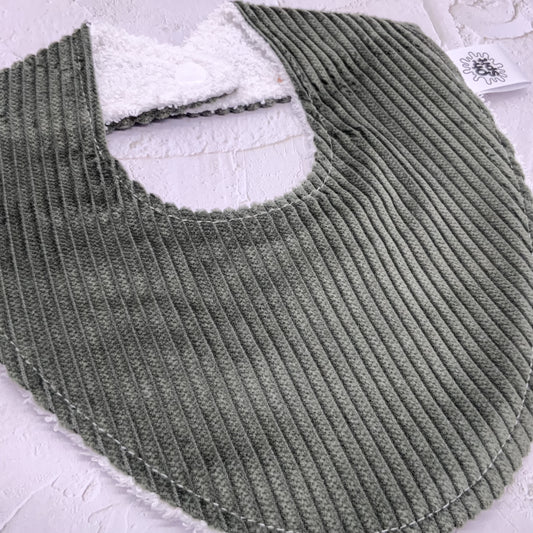 Forest Green Corduroy Signature Bib