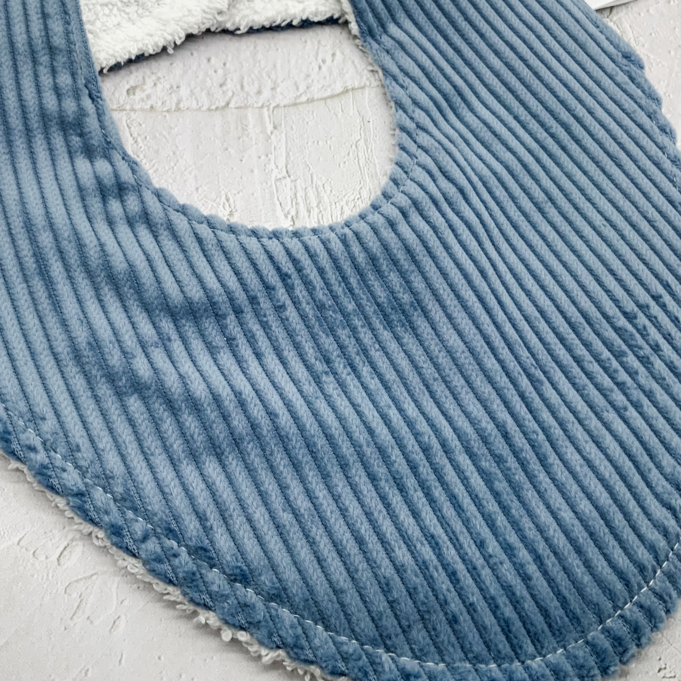 Ocean Corduroy Signature Bib