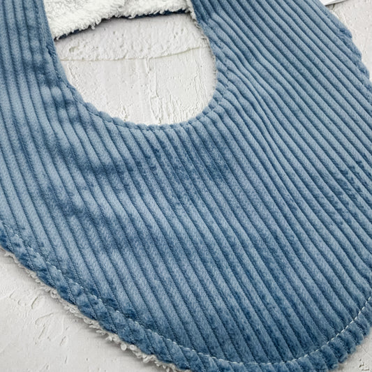 Ocean Corduroy Signature Bib