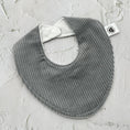 Load image into Gallery viewer, Elephant Grey Corduroy Signature Bib
