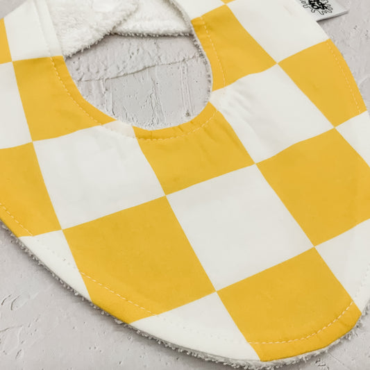 Piney Yellow Checkerboard Bib