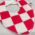 Load image into Gallery viewer, Creaming Soda Pink Checkerboard Bib

