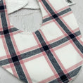 Load image into Gallery viewer, White & Pink Flannel Signature Bib
