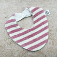 Load image into Gallery viewer, Blush Stripes Beach Towel Bib
