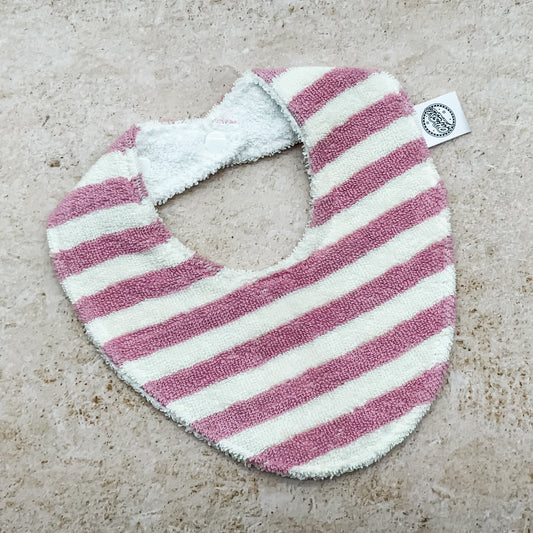 Blush Stripes Beach Towel Bib