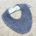 Load image into Gallery viewer, Smokey Grey Stripes Beach Towel Bib
