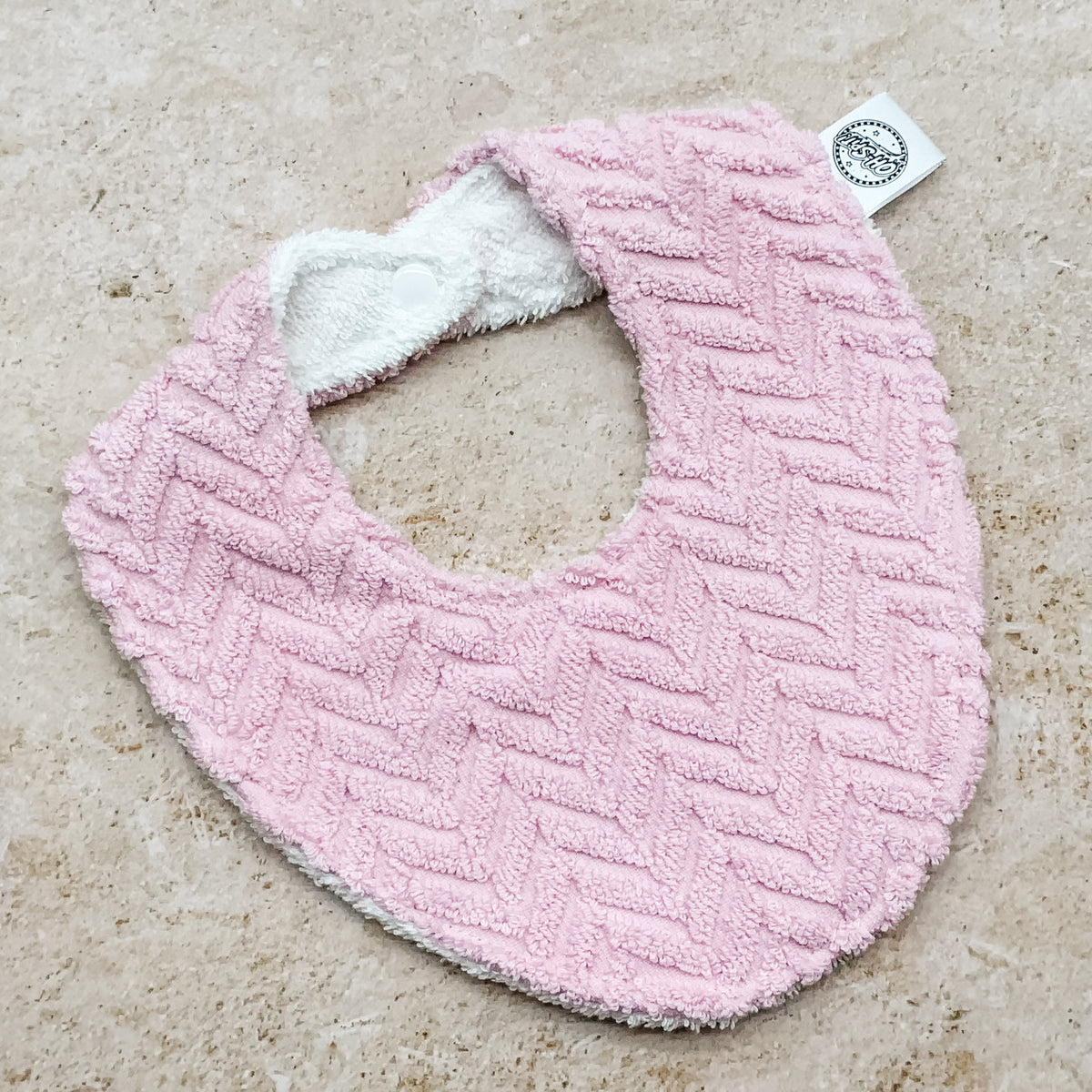 Pink Chevron Beach Towel Bib