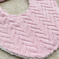 Load image into Gallery viewer, Pink Chevron Beach Towel Bib
