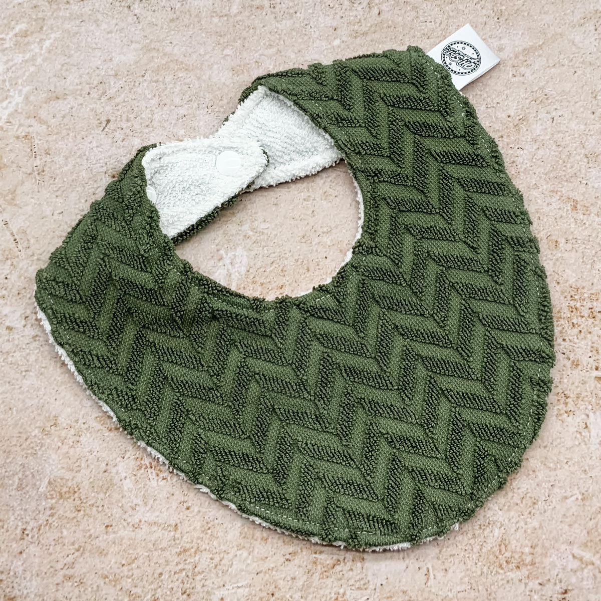 Forest Chevron Beach Towel Bib
