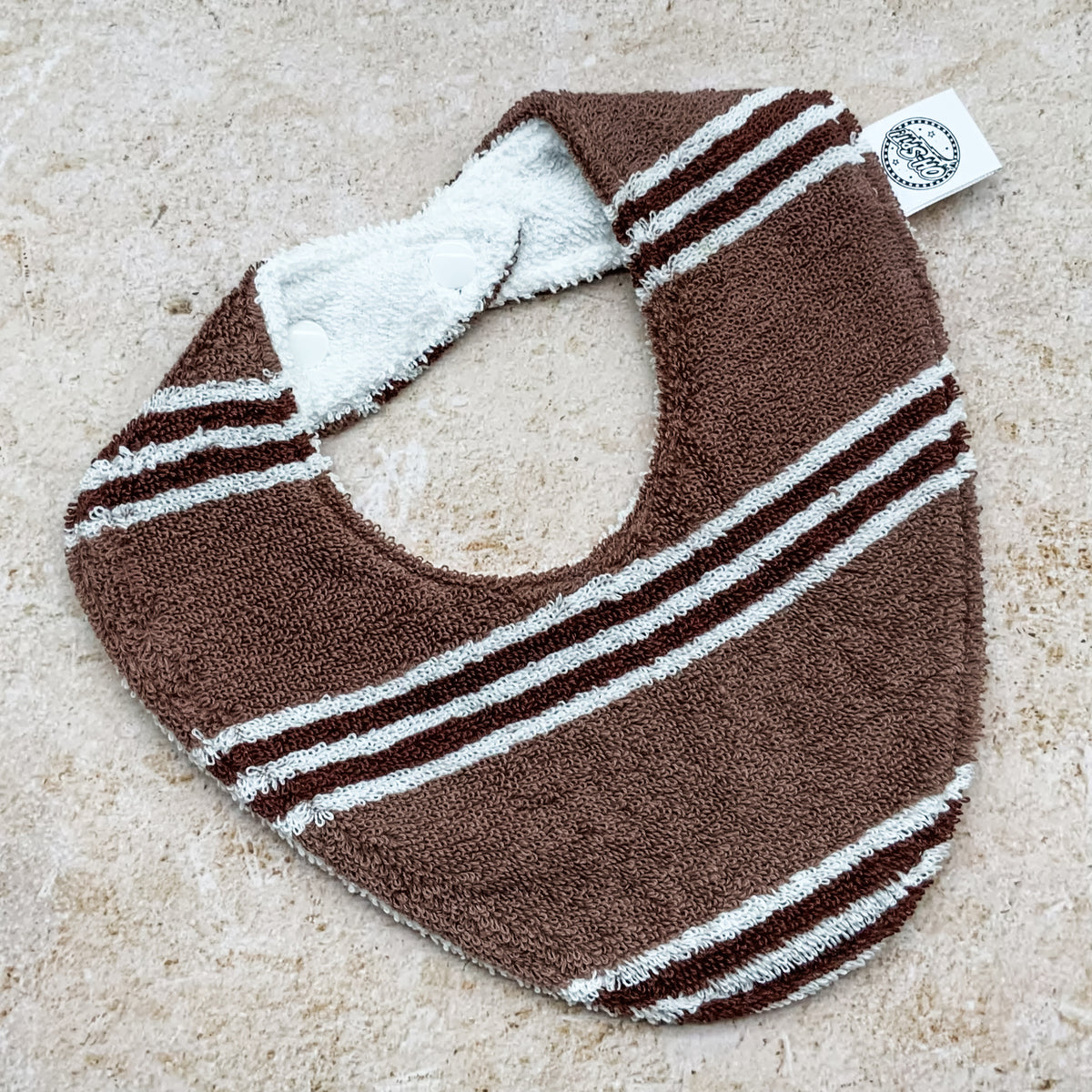 Brownie Stripes Beach Towel Bib