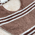 Load image into Gallery viewer, Brownie Stripes Beach Towel Bib
