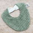 Load image into Gallery viewer, Moss Green Stripes Beach Towel Bib
