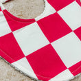 Load image into Gallery viewer, Creaming Soda Pink Checkerboard Bib
