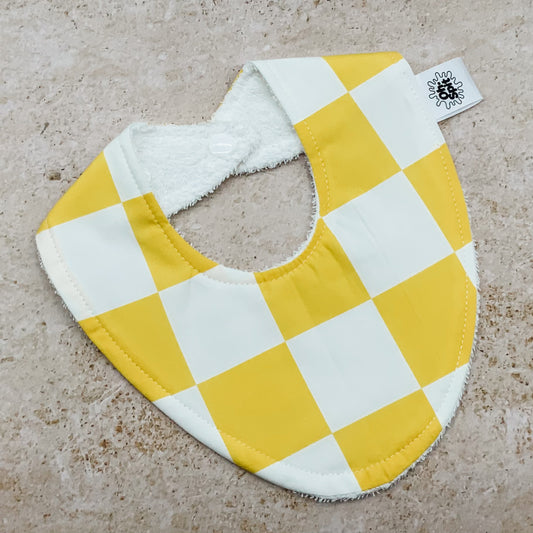 Piney Yellow Checkerboard Bib