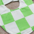 Load image into Gallery viewer, Lorikeet Lime Checkerboard Bib
