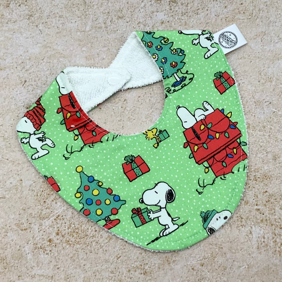 Peanut's Christmas Signature Bib