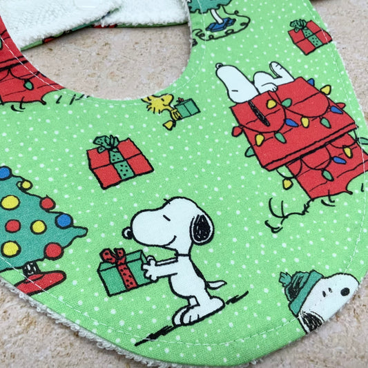 Peanut's Christmas Signature Bib