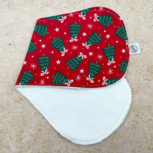 Deck The Halls Christmas Burp Cloths
