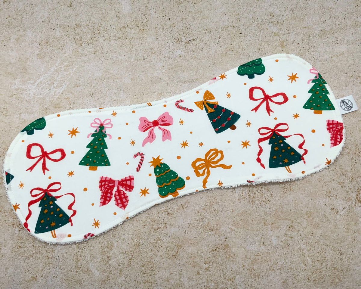Fa La La Christmas Burp Cloths