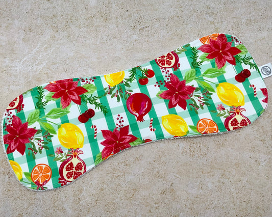 Fruity Christmas Burp Cloths