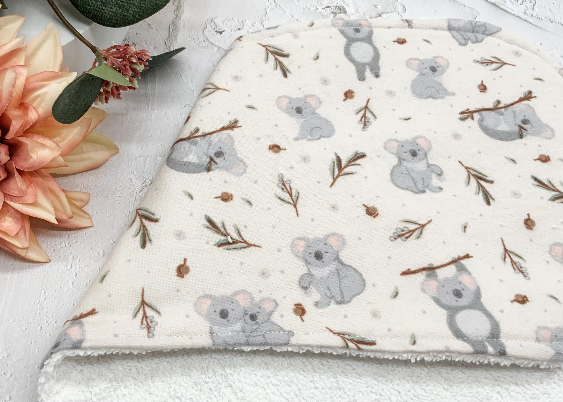 Koala Cuddles Burp Cloths