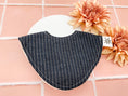 Load image into Gallery viewer, Black & White Stripe Linen Signature Bib
