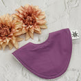 Load image into Gallery viewer, Iris Purple Dribble Bib
